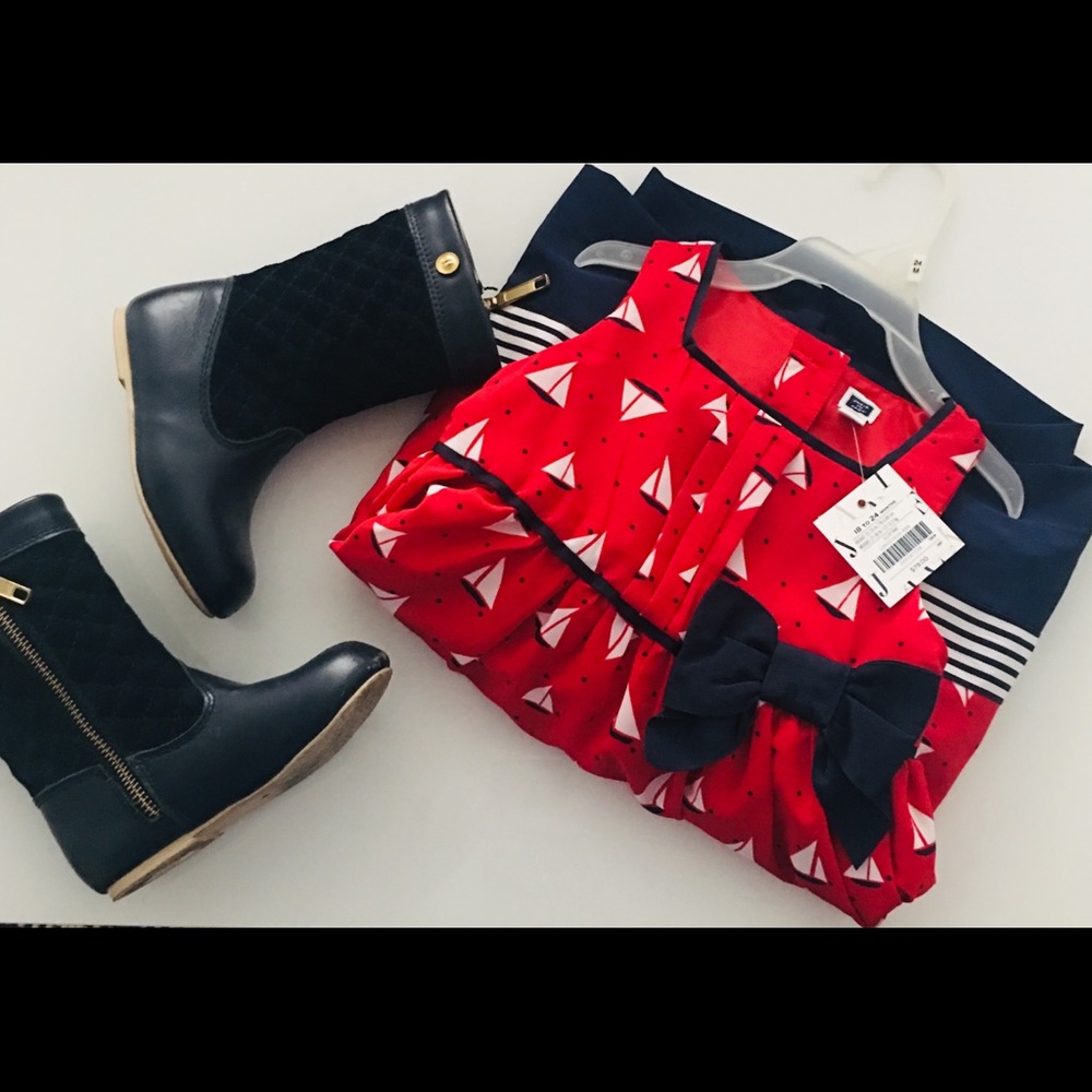 Janie & Jack ‘Palermo Shore’ Dress w/Diaper Cover